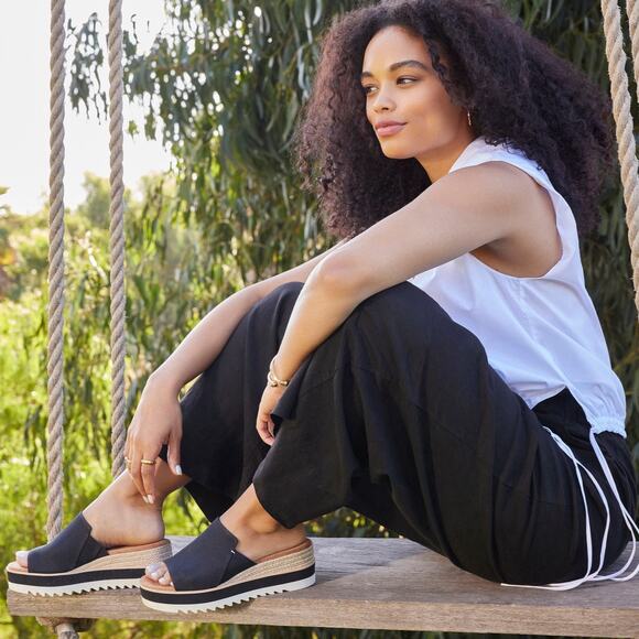 Toms Shoes - Toms Diana Mule Wedge Sandal Size 11